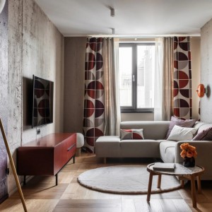 乌克兰一间41㎡现代时尚小宅效果图